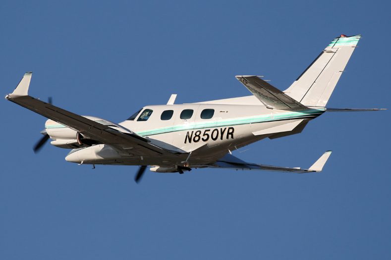 N850YR air-to-air inflight