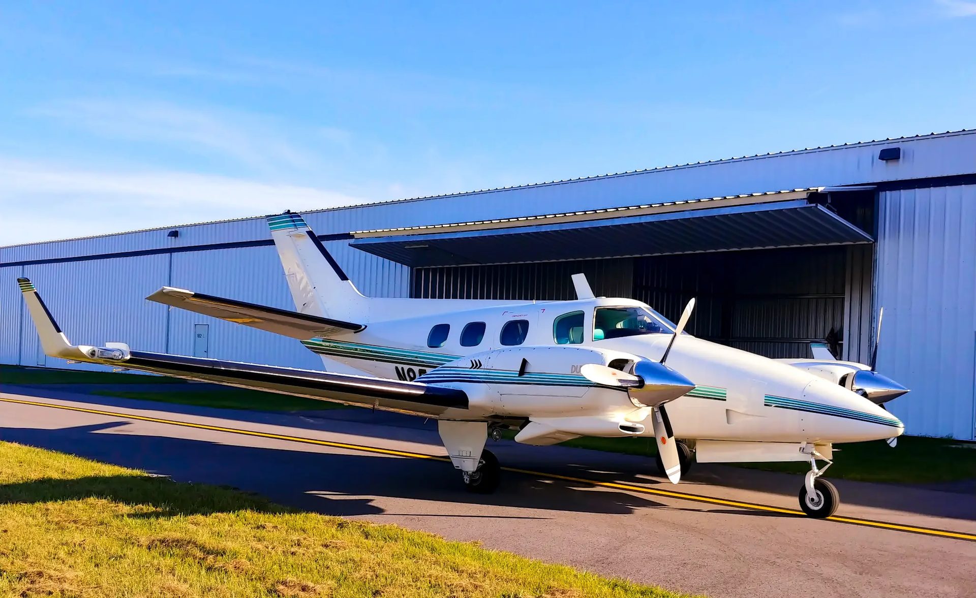 N850YR full profile in golden hour light