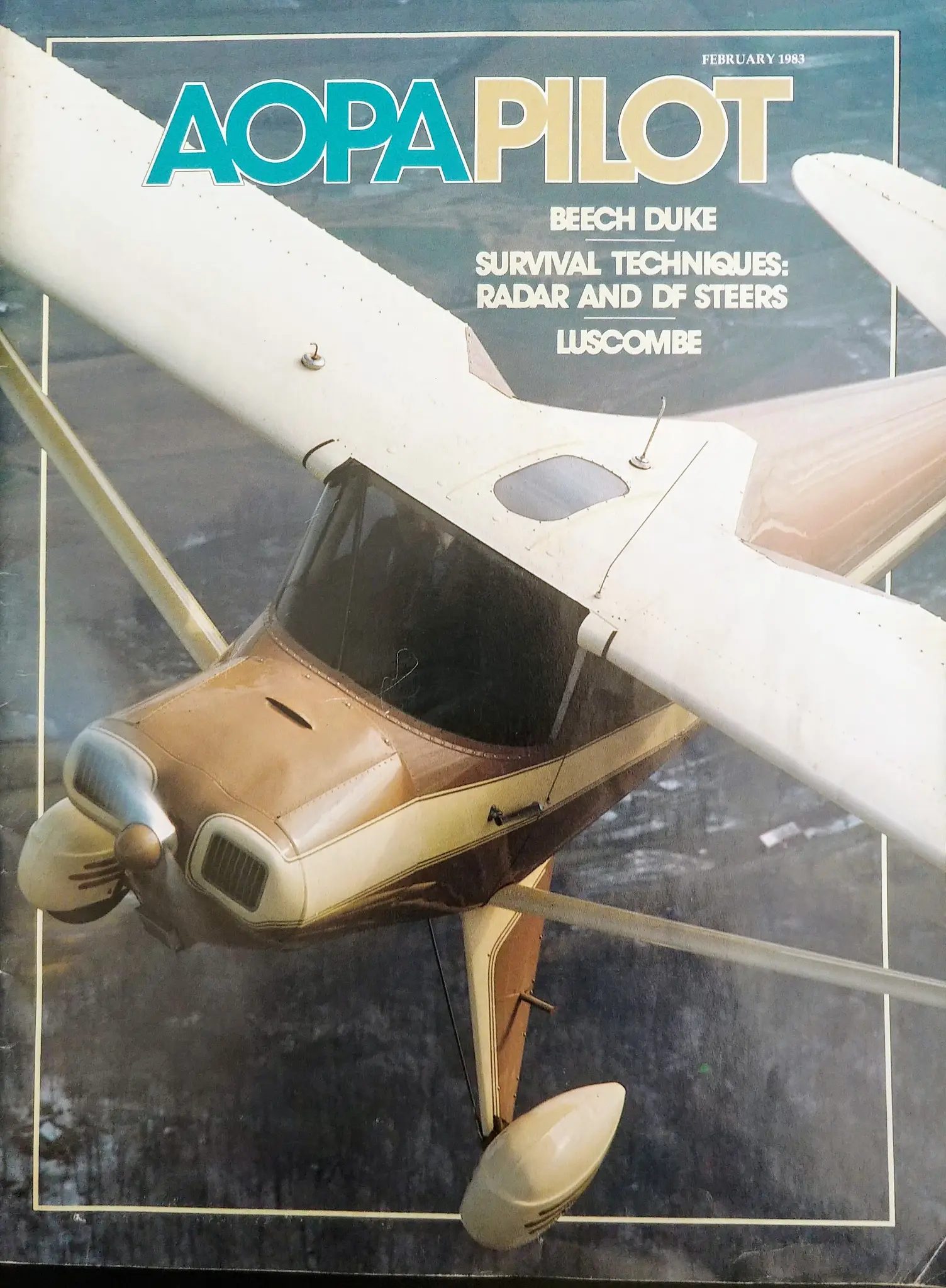 AOPA Pilot magazine, February 1983 — featuring the Beech Duke