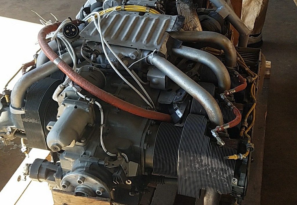 Engine close-up showing cylinders